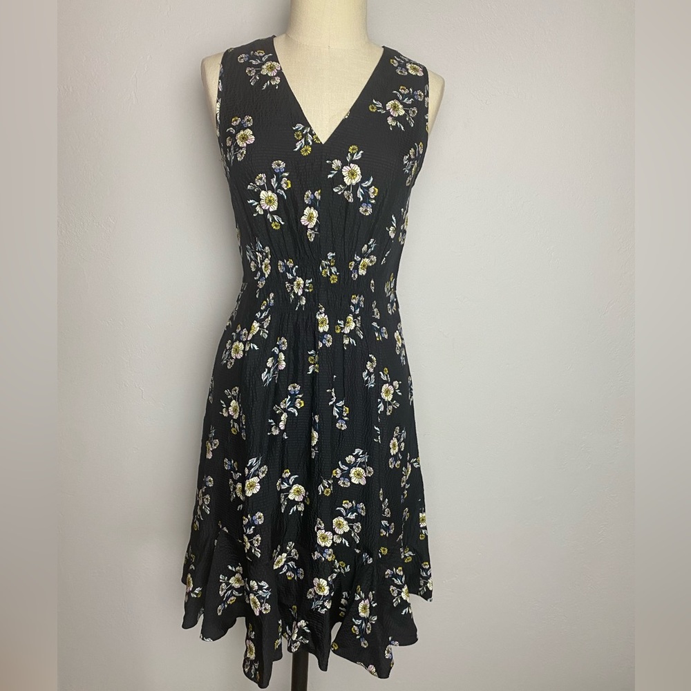 Rebecca Taylor 100% Silk easy pullover midi dress. Size 2
